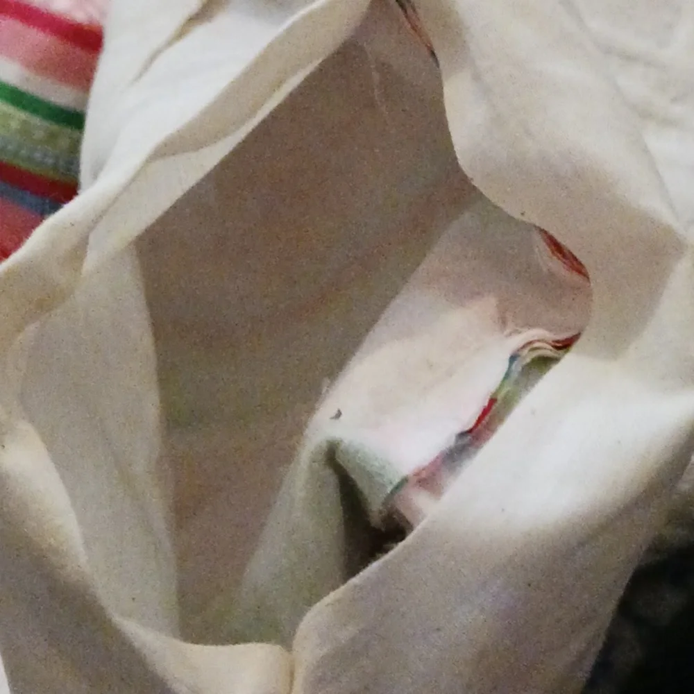 Pink and green preppy purse